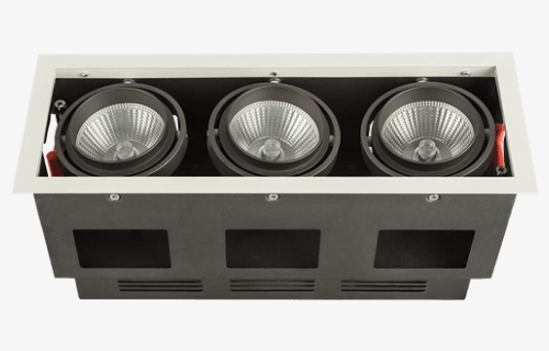 36w Triple Head Recessed Down Light - Subwoofer, HD Png Download, Free Download