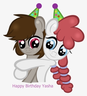Gingerlily93, Birthday, Hat, Hug, Oc, Oc Only, Oc - Cartoon, HD Png Download, Free Download