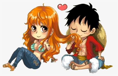 #luffyxnami #onepiece #lunami #rufy #namixluffy #nami - Luffyxnami, HD Png Download, Free Download