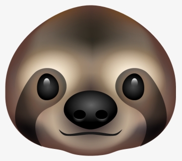 Sloth Head Emoji Awake Big - Sloth Picture Transparent Background, HD Png Download, Free Download