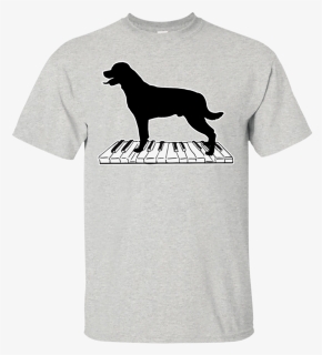 Rottweiler Playing Piano Music T Shirt V2 - Dog Insemination, HD Png Download, Free Download