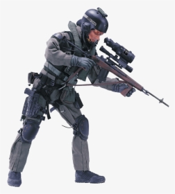 Navy Seal Sniper Toy Transparent Background - Navy Seal Sniper Action Figure, HD Png Download, Free Download