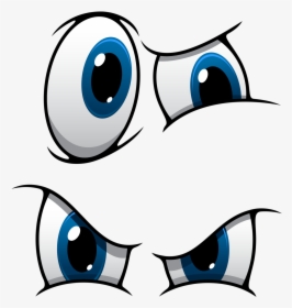 Silhouette Humour Illustration Cartoon Vector Graphics - Funny Cartoon Eyes, HD Png Download, Free Download