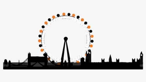 London Eye Silhouette At Getdrawings - Png Clipart Ferris Wheel Png, Transparent Png, Free Download