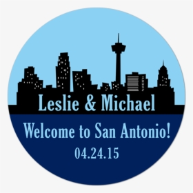 San Antonio Texas Skyline Personalized Sticker - Sanantonio Tx City Skyline, HD Png Download, Free Download