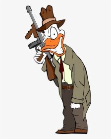 Gangster Crime Duck Vector Clipart - Gangster Ducks, HD Png Download, Free Download