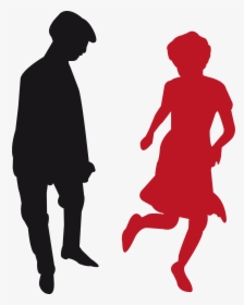 1911 Silhouette - Silhouette Boy And Girl Dancing, HD Png Download, Free Download