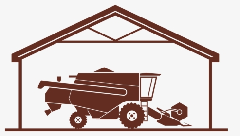 Agricultural Machinery Agriculture Tractor - Tracteur Silhouette Png, Transparent Png, Free Download