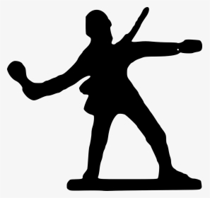 Soldier Throwing Grenade Silhouette, HD Png Download, Free Download