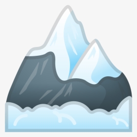 Snow Capped Mountain Icon - Mountain Emoji Png, Transparent Png, Free Download