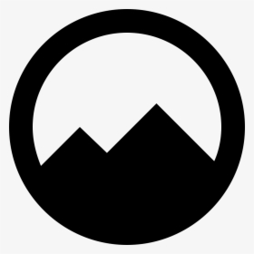 Mountains Inside A Circle - Mountains In A Circle, HD Png Download, Free Download