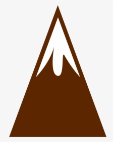 Clipart - Mountain Brown Icon Png, Transparent Png, Free Download