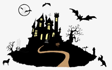 Transparent House Frame Png - Halloween Haunted House Png, Png Download, Free Download