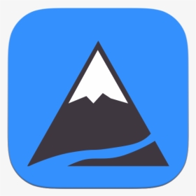 Mountain App Icon App Icon Logo Mountain River Snow - Mountains Icon Png Blue, Transparent Png, Free Download