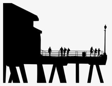 Vector California Silhouette - Pier Clipart, HD Png Download, Free Download