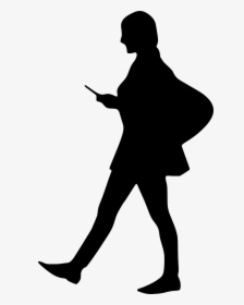 Transparent Woman Walking Png - Woman Walking Silhouette Png, Png Download, Free Download