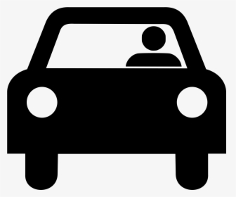 Filecar With Driver Silhouette - Stick Figure In A Car, HD Png Download, Free Download