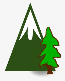 Trees And Mountains Clipart, HD Png Download, Free Download