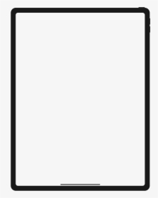 Apple Ipad Pro (3rd Generation) Space Gray - Printable Blank Template, HD Png Download, Free Download
