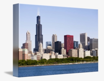 Chicago Skyline City Buildings With Sears Tower - Chicago, HD Png Download, Free Download