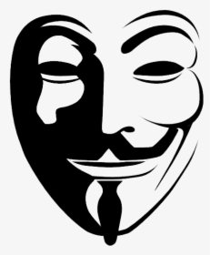 Anonymous Guy Fawkes Mask Clip Art - V For Vendetta Png, Transparent Png, Free Download