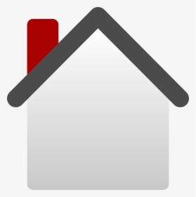 House, Home, Symbol, Blank, Chimney, Roof, Icon - House Clipart Empty, HD Png Download, Free Download