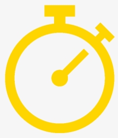 Icon Of A Stopwatch - Yellow Time Icon, HD Png Download, Free Download