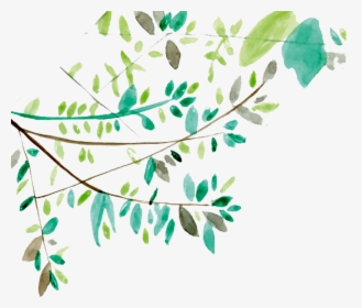 Leaf Watercolor Painting Euclidean Vector Icon - Transparent Watercolor Clip Art Leaf, HD Png Download, Free Download