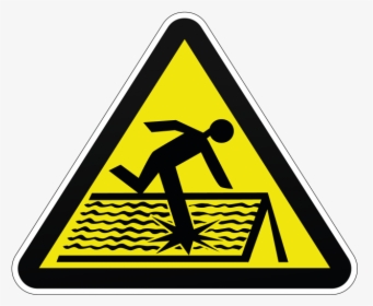 Danger Fragile Roof Safety Sign - Danger Fragile Roof Sign, HD Png Download, Free Download