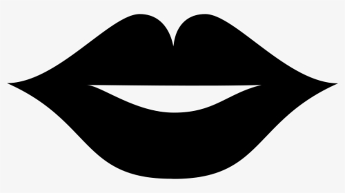 Lips Of Female Sexy Mouth - Lips Black And White Png, Transparent Png, Free Download