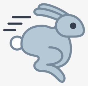 Transparent Cruel Clipart - Rabbit Running Fast Cartoon, HD Png Download, Free Download