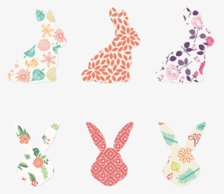 Easter Bunny Domestic Rabbit Icon - พื้น หลัง ลาย กระต่าย, HD Png Download, Free Download