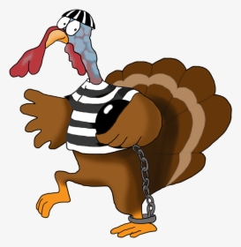 Thanksgiving Turkey Running Away - Cartoon Of Thanksgiving Turkey, HD Png Download, Free Download