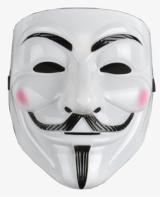 Guy Fawkes Mask Anonymous 15-m Movement Gunpowder Plot - V For Vendetta Mask Transparent, HD Png Download, Free Download
