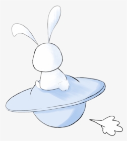 Sit Ufo Bunny Png Download - Illustration, Transparent Png, Free Download