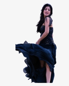 Sexy Female Png - Shruti Hassan Black Dress, Transparent Png, Free Download