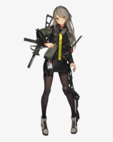 Transparent Anime Girl With Gun Png - Ump40 Girl Frontline, Png Download, Free Download