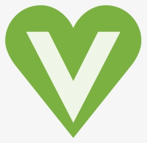 The Universal Sign For Vegans, A Heart With The Letter - White Transparent Vegan Symbol, HD Png Download, Free Download
