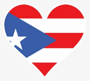 Transparent Puerto Rican Food Clipart - Puerto Rican Flag Heart, HD Png Download, Free Download