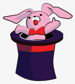 Vector Rabbit Magic - Hat With Rabbit Art, HD Png Download, Free Download