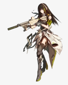 Transparent Anime Girl With Gun Png, Png Download, Free Download