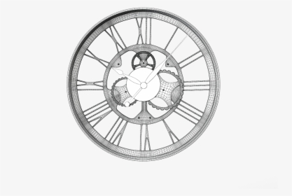 Wall Clock Gear - Found Object Relief Print, HD Png Download, Free Download