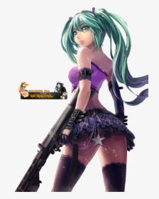 Anime Cg Artwork Figurine - Girl Sniper Anime Png, Transparent Png, Free Download