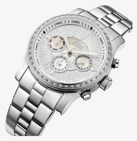 Jbw Vixen J6327a Stainless Steel Diamond Watch Angle - Analog Watch, HD Png Download, Free Download