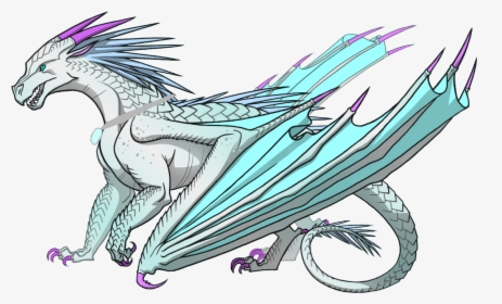 Wings Of Fire Dragons Icewings , Png Download - Icewing From Wings Of Fire, Transparent Png, Free Download