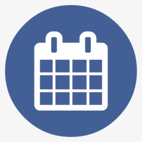 Blue Circle Calendar Icon, HD Png Download, Free Download