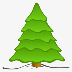 Tree Cartoon Png Cartoon Christmas Tree, Cartoon Christmas - Plain Christmas Tree Clipart, Transparent Png, Free Download