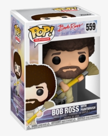 Bob Ross With Paintbrush Pop, HD Png Download, Free Download