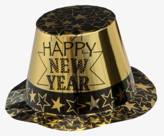 New Year Hat Png - Gold Happy New Year Hat Png, Transparent Png, Free Download