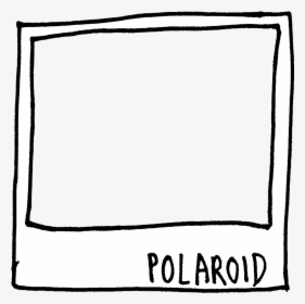 Polaroid Frame // I Posted/reblogged Something Similar - Line Art, HD Png Download, Free Download